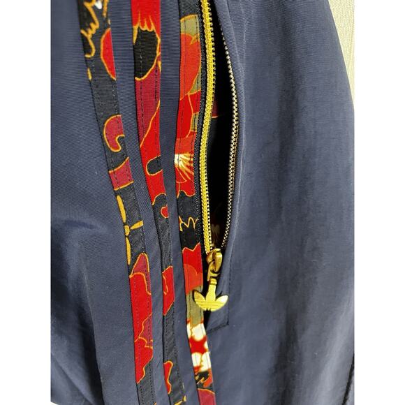 Adidas Track Pants Mens Blue Trefoil Three Stripes Joggers Lined Zip Pockets - Picture 15 of 15